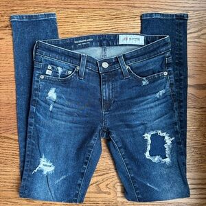 AG Adriano Goldschmied 24 Ankle Dark Blue Jeans